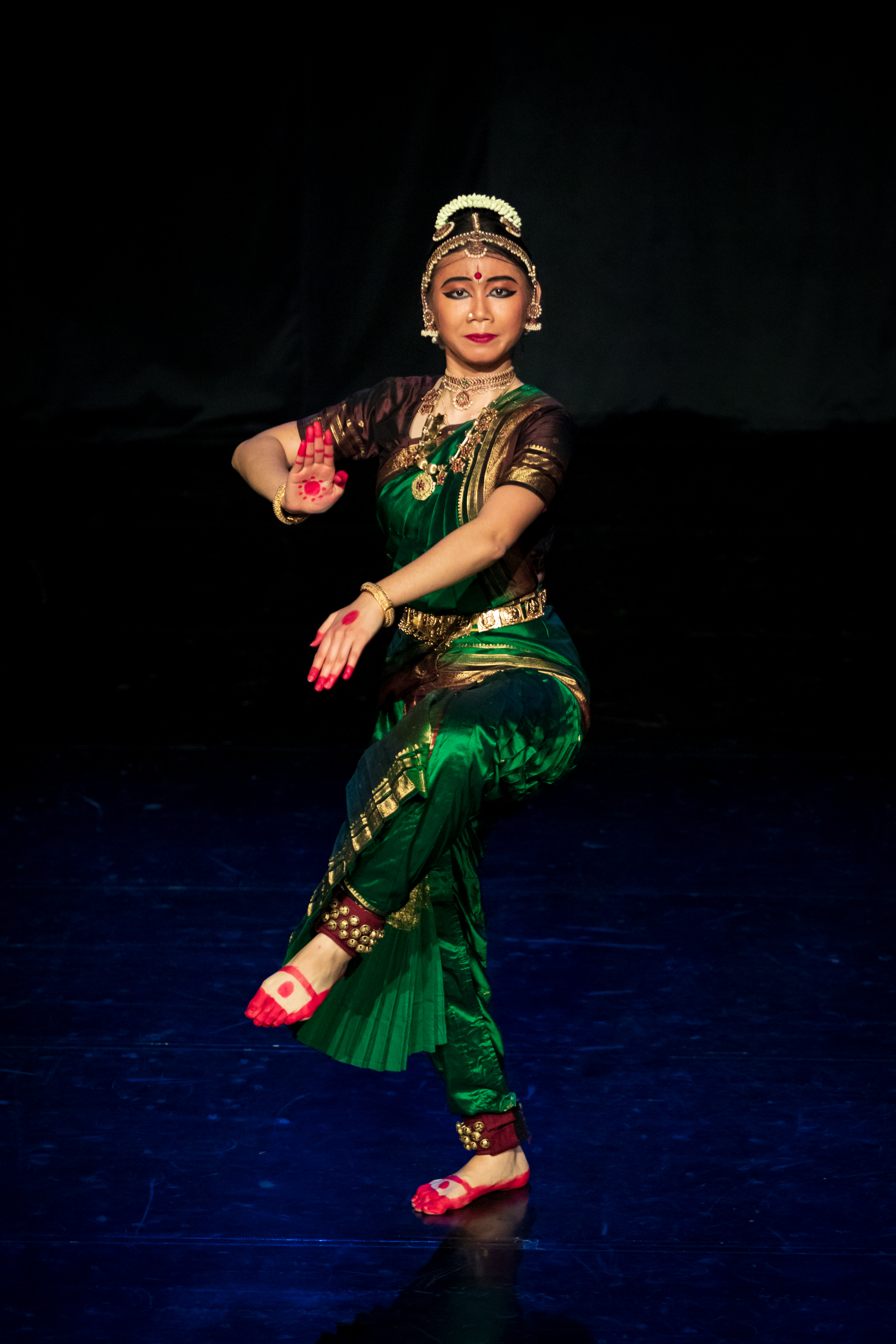 The Thillana a rhythmic piece in Carnatic music that is generally performed at the end of a concert was followed by a Mangalam to bring the performance to an auspicious conclusion.  Photo Courtesy: Apsaras Arts