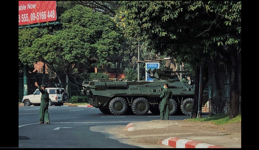 According to social media reports streets in the capital were quiet overnight while troops and riot police took up positions. Photo Courtesy: Twitter
