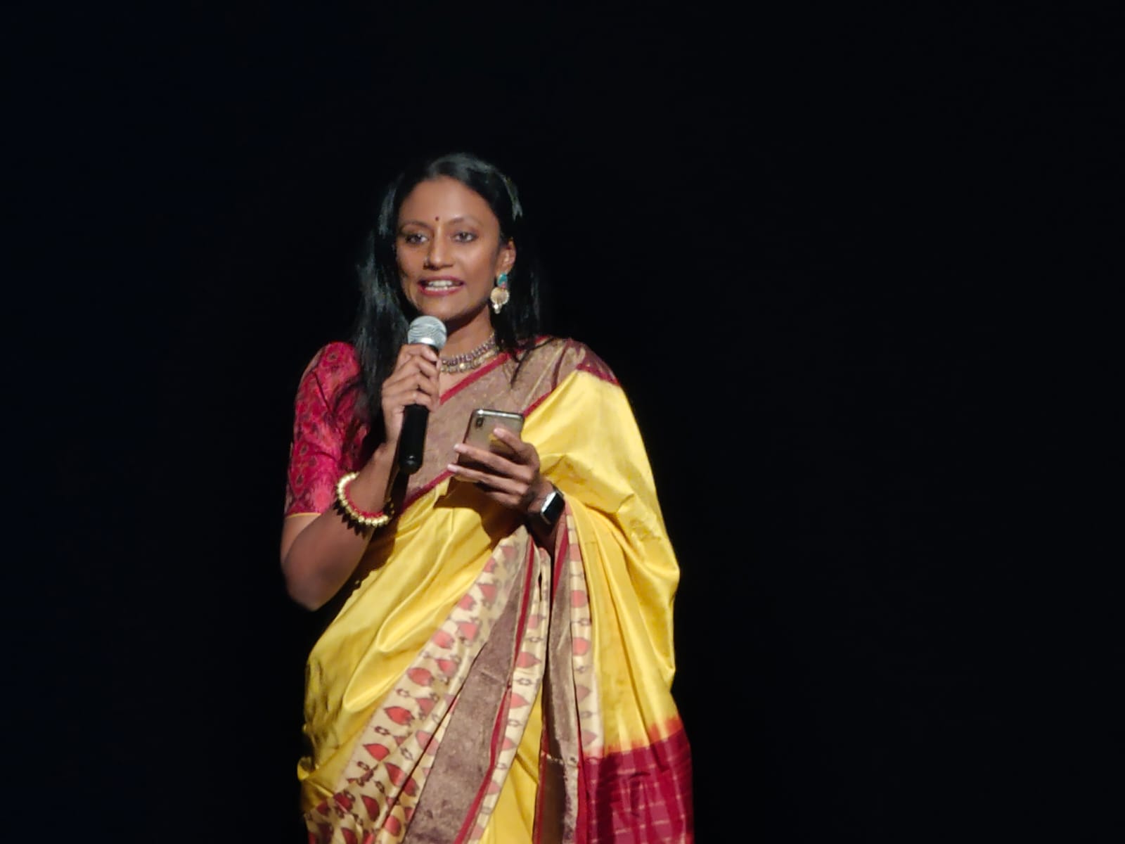 Meera said she was elated to receive an award named after Neila maami, a pioneer in promoting Indian arts and culture in Singapore. Photo: Connected to India