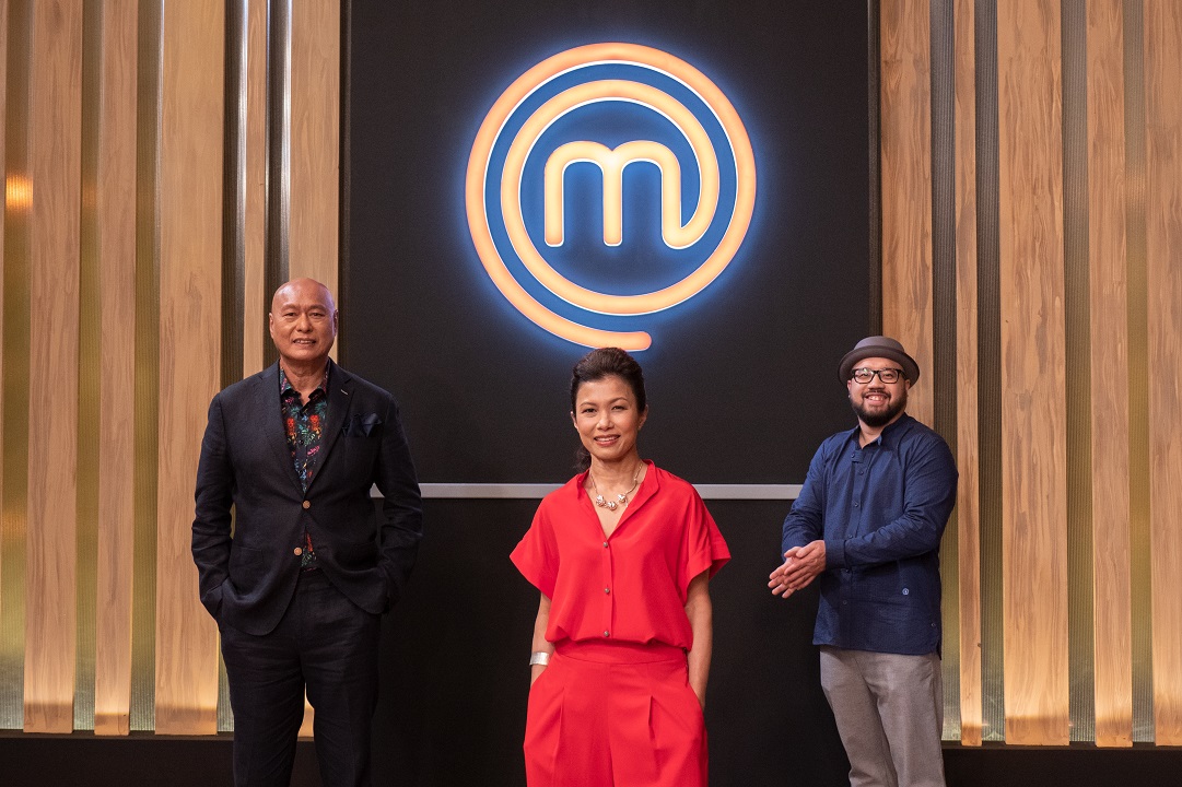 MasterChef Singapore judges (left-right) Damian D'Silva, Audra Morrice and Bjorn Shen. Photo courtesy: Mediacorp