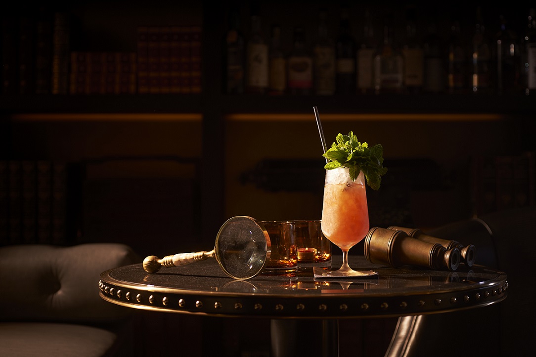 Agent Provocateur, a blended cocktail made with Blandy’s 5 Year Bual Madeira, El Dorado 12, Concord  Grenadine, lemon and mint. Photo: Raffles Hotel Singapore