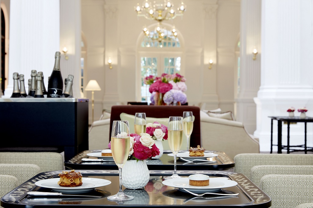 Pair the culinary delights on offer with champagne. Photo courtesy: Raffles Hotel Singapore
