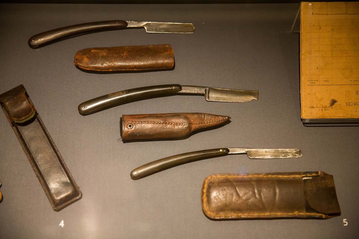 Shaving set from the 1940s, part of the Leather and metal collection of the National Museum of Singapore. Photo courtesy: CCM
