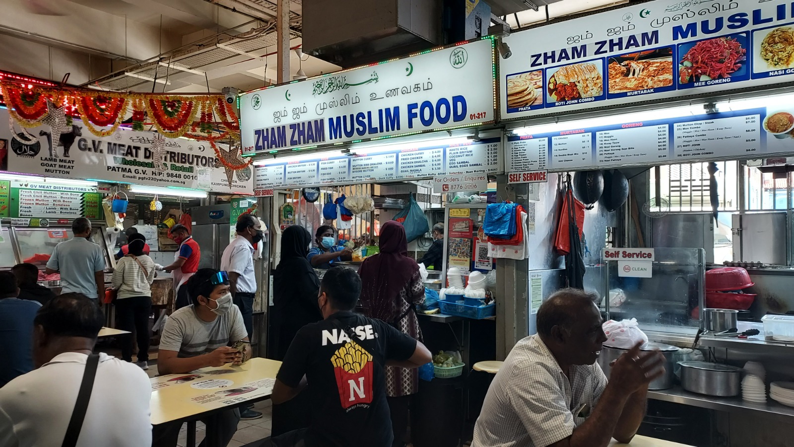 Zham Zham Muslim Food at Tekka Centre. Photo courtesy: Fanzura Banu