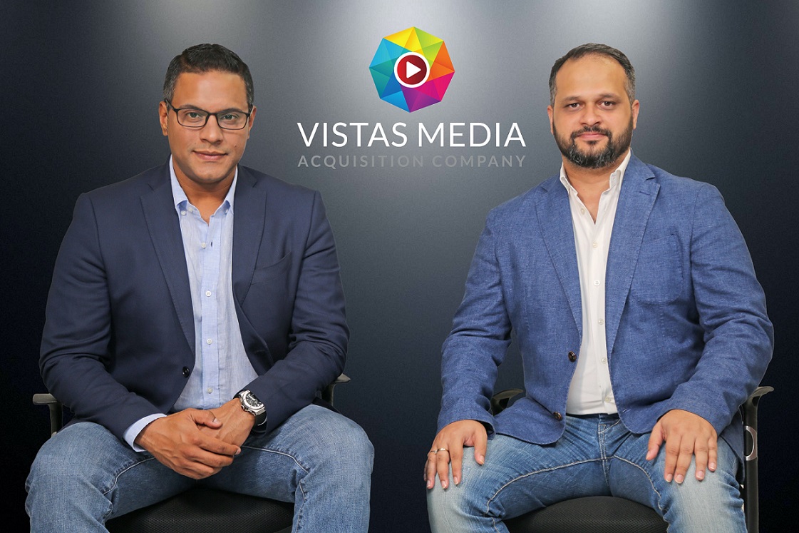 VMAC is led by Singapore-based co-founders Saurabh Gupta (left) and Abhayanand Singh. Photo courtesy: Vistas Media Acquisition Company