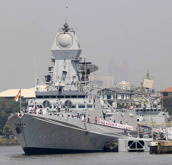 INS Kochi is equipped with sophisticated digital networks, and a unique feature of the warship is the high level of indigenisation, with most systems sourced from within India.