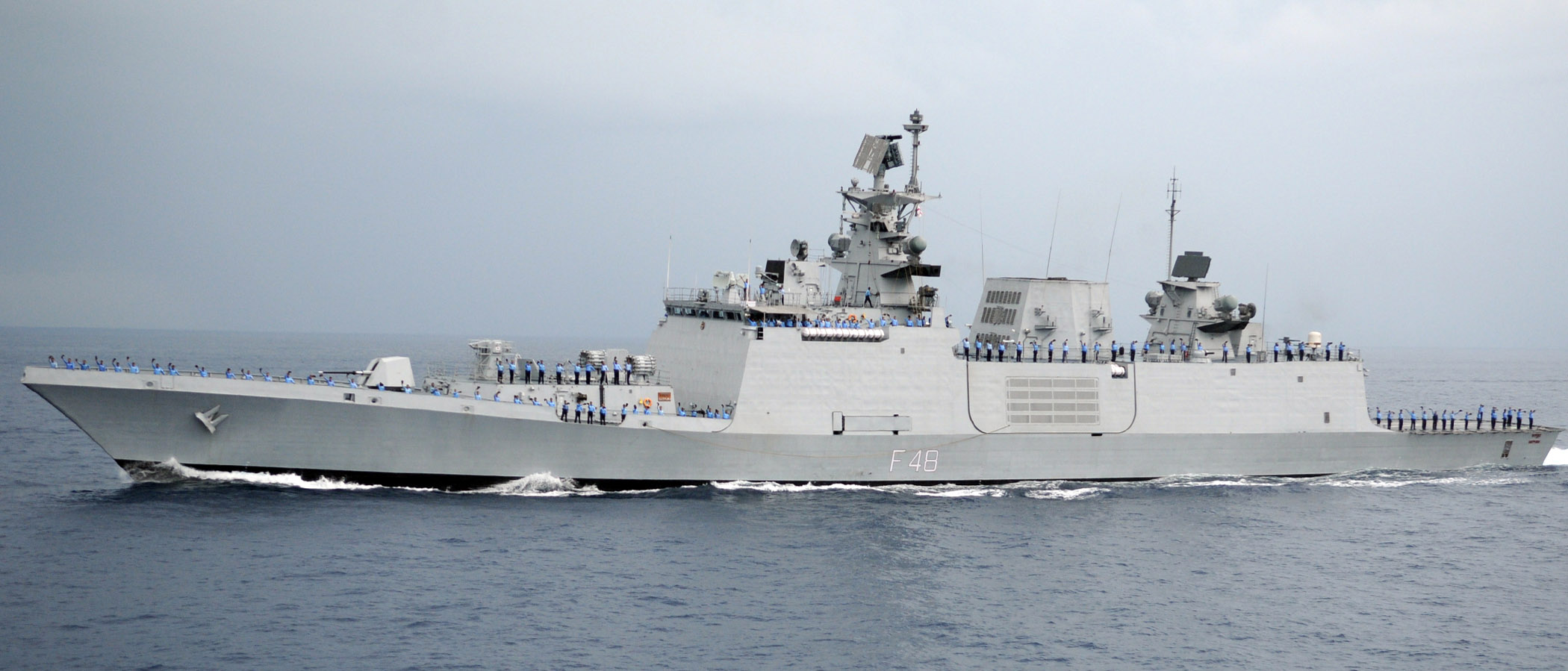 The Indian Navy had sent its stealth frigate INS Shivalik