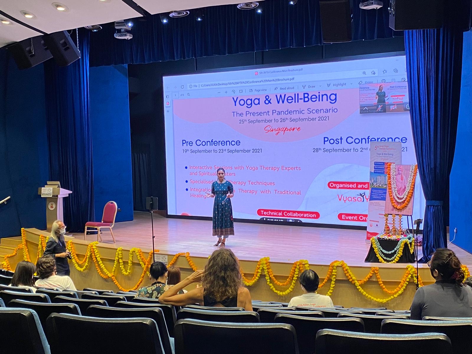 Event summarized to media by Sungapore event MC and media coordinator, Shashikala Venkatappa, Yoga Instructor, Vyasa Singapore