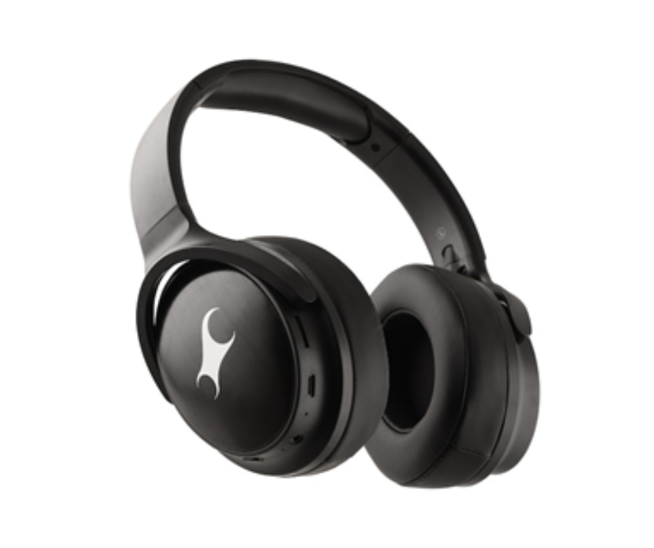 Over-the-Head Black Earphones