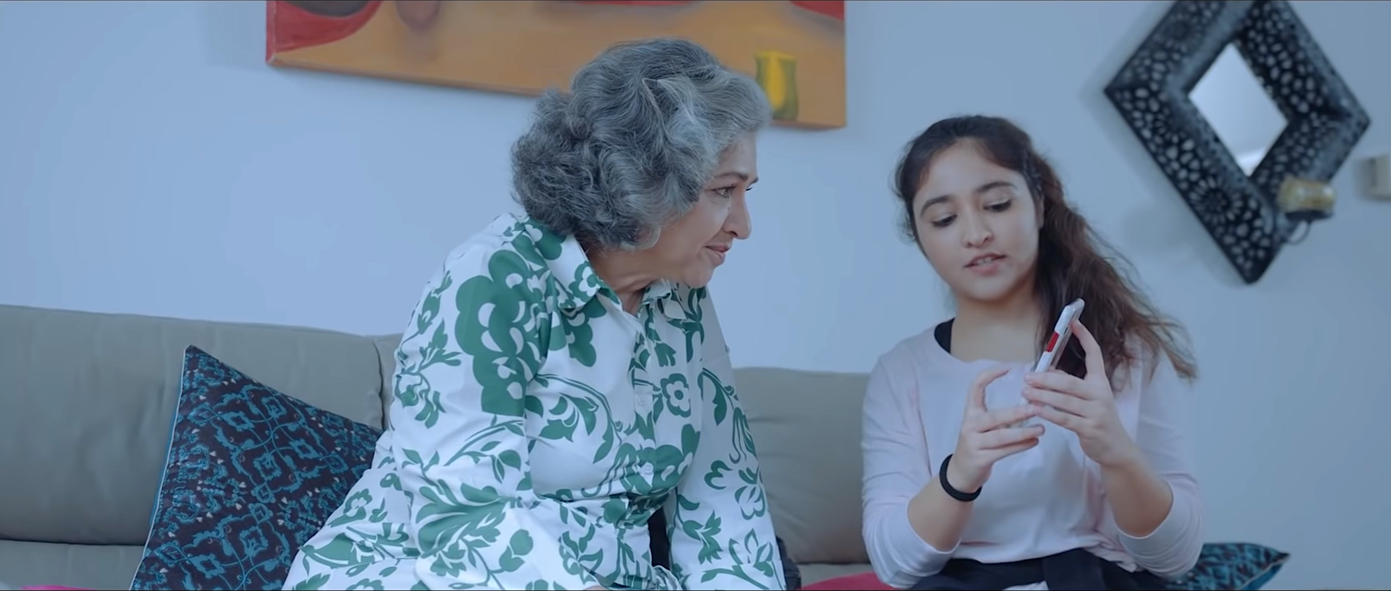 Daisy Irani Subaiah and Gauraangi Chopra in a still from the film #MakeThatCall
