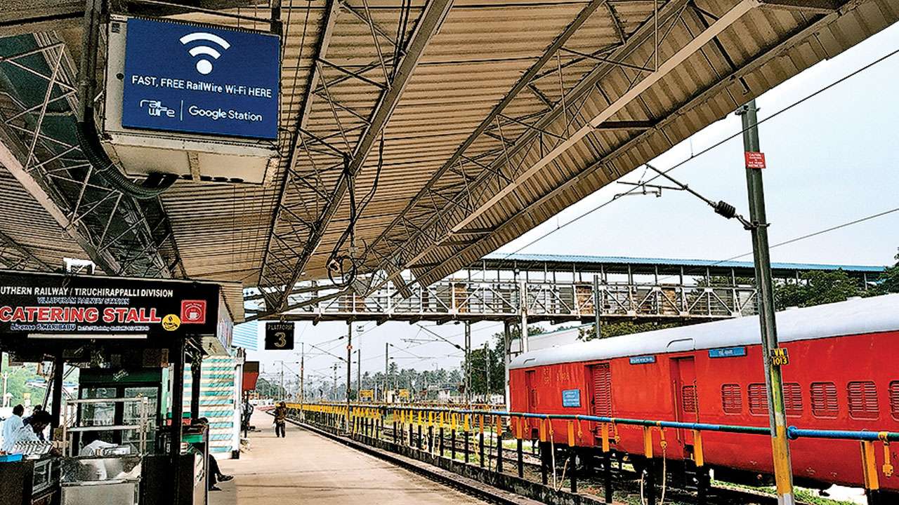 The WiFi service, launched in 2016 as part of Prime Minister Narendra Modi's Digital India initiative, provides free Internet to passengers under Railwire