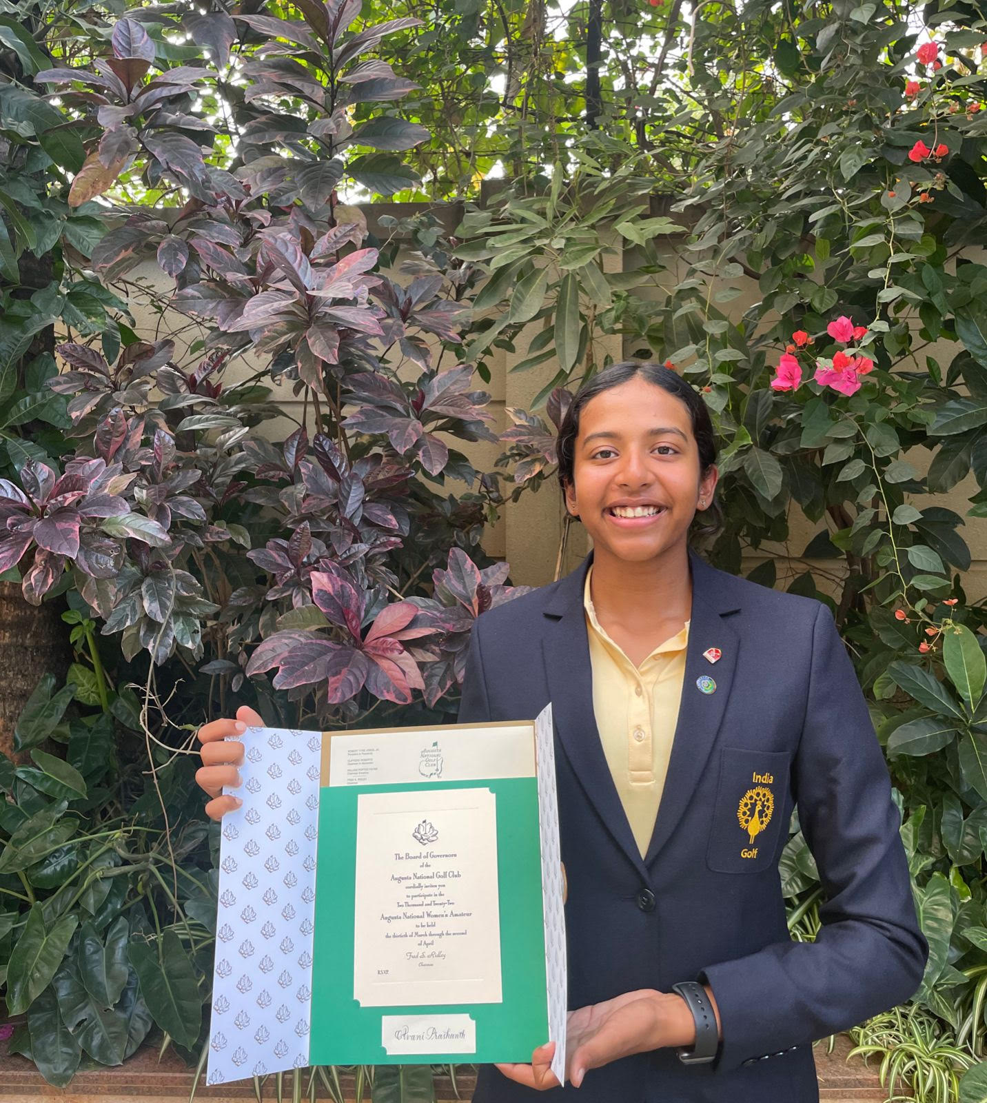Avani has now become the first Indian teen invited to play in the prestigious Augusta National Women’s Amateur. Photo courtesy: MS Prashanth