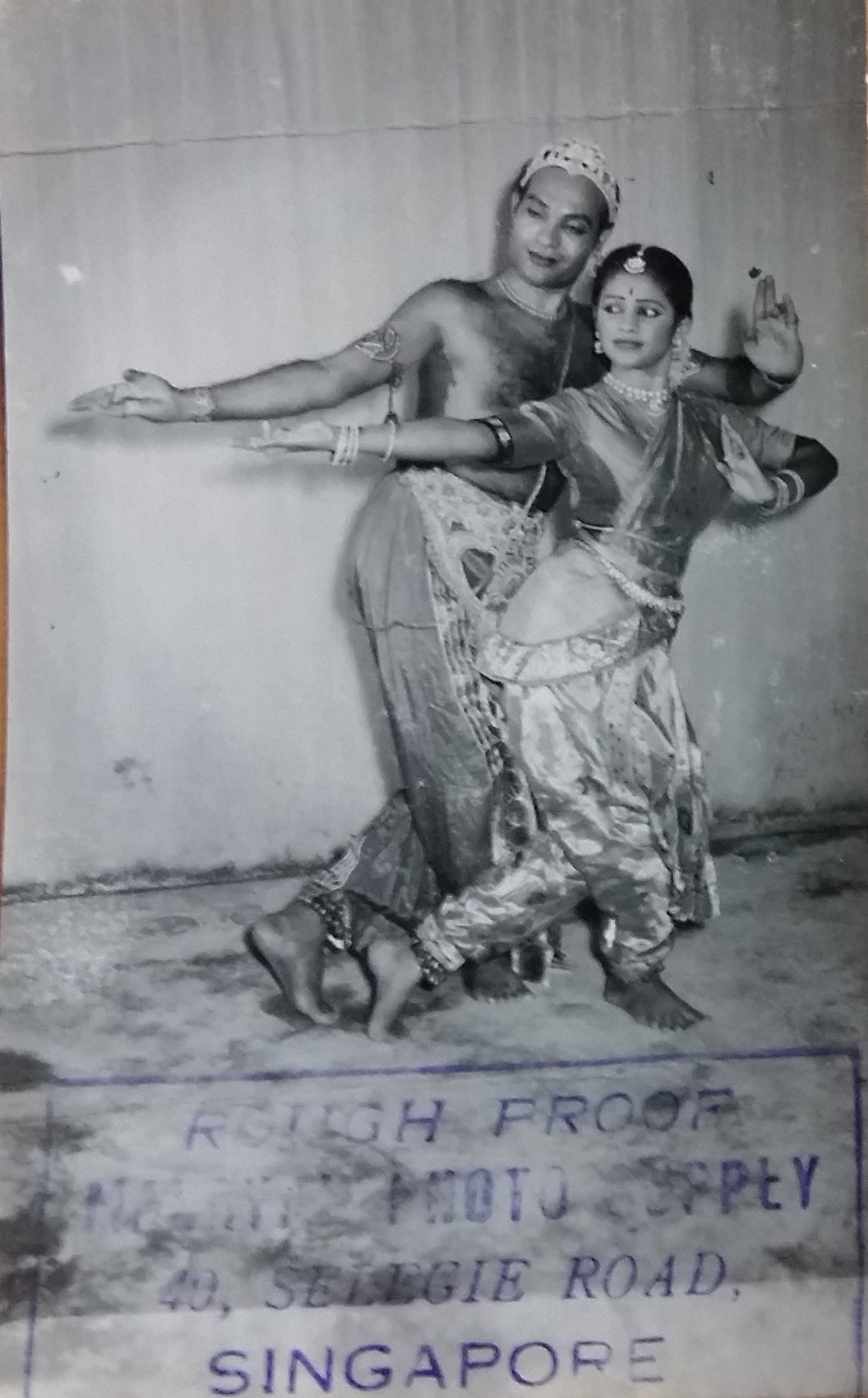 Classic photograph of Santha Bhaskar with her husband KP Bhaskar from their performing days. Phot courtesy: Bhaskars Arts