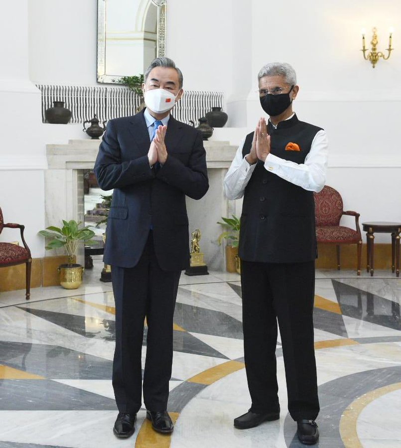 Yi met external affairs minister S Jaishankar and will meet national security advisor Ajit Doval today.