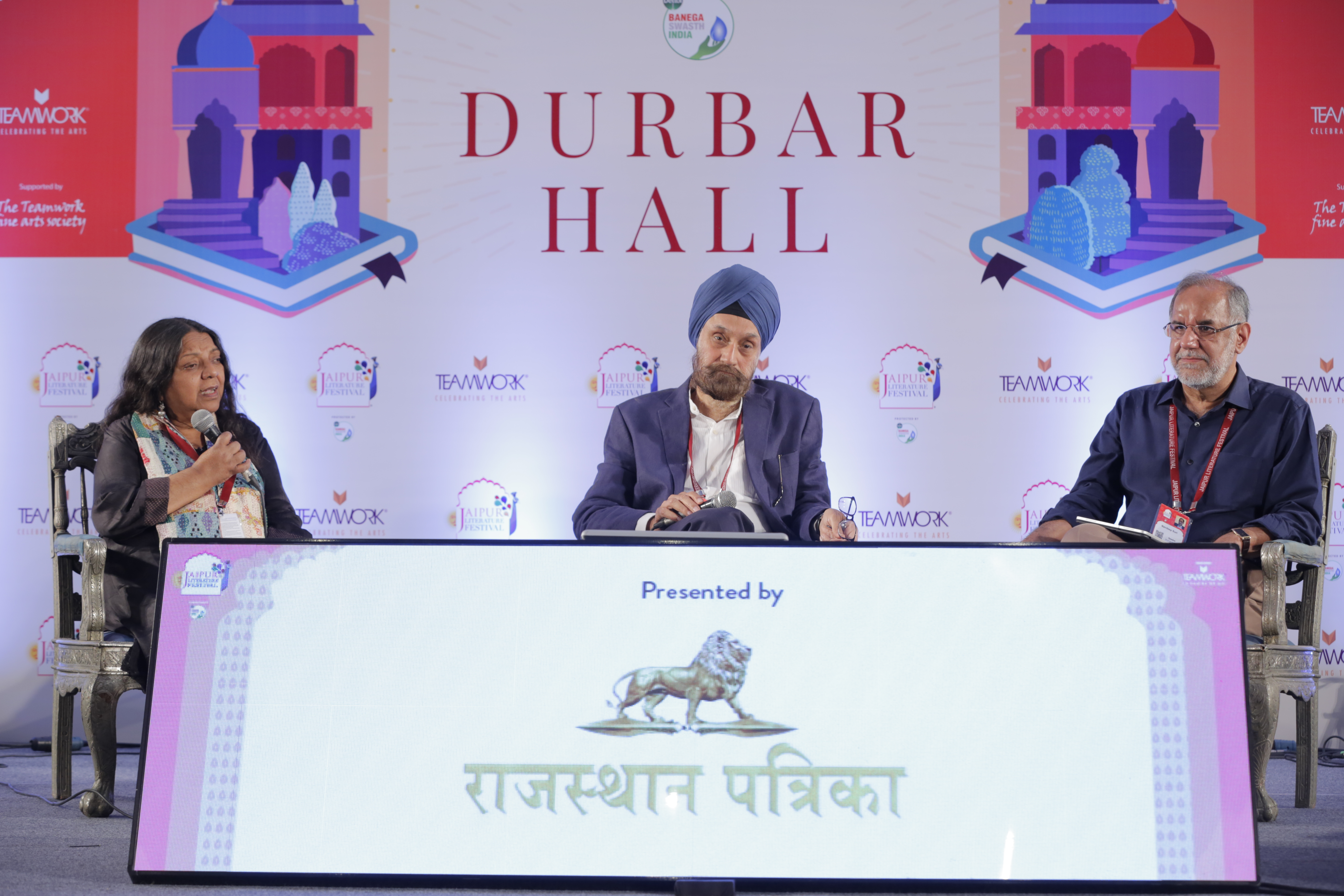 Sarna and fellow retired diplomat and author Navdeep Suri recalled the tragic tales of the Jallianwalla Bagh Massacre in 1919 and Partition in 1947 through translations of the writings of their father and grandfather, respectively, in a session titled 'Heritage of Words'.