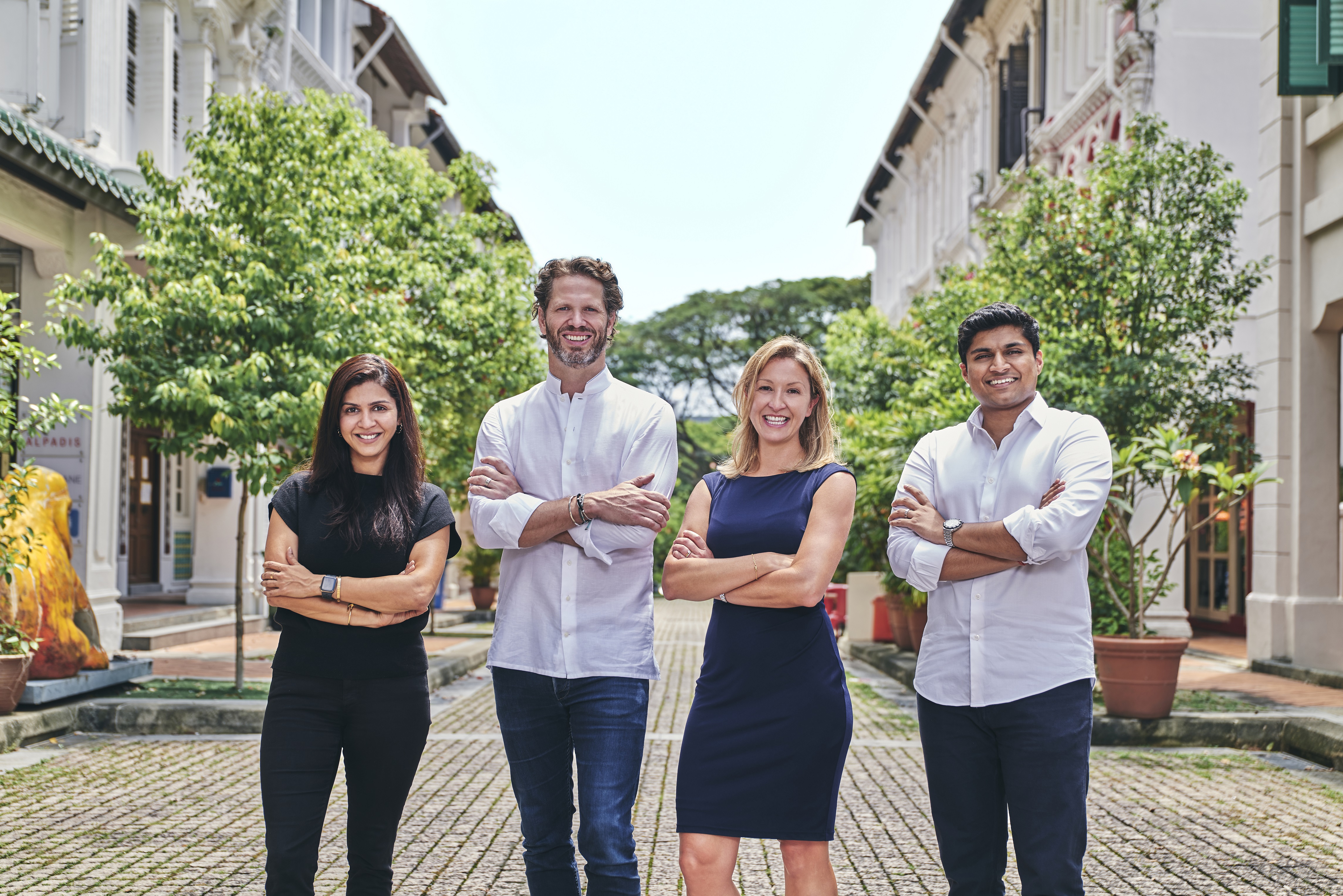 Left to right. (l-r) - Rishika Chandan, Managing Director; Nicholas Cator, Founder and Managing Partner; Lauren Burns, Chief Operating Officer and Sarvesh Nevatia, Executive Director of Venturi Partners Photo courtesy: Venturi partners