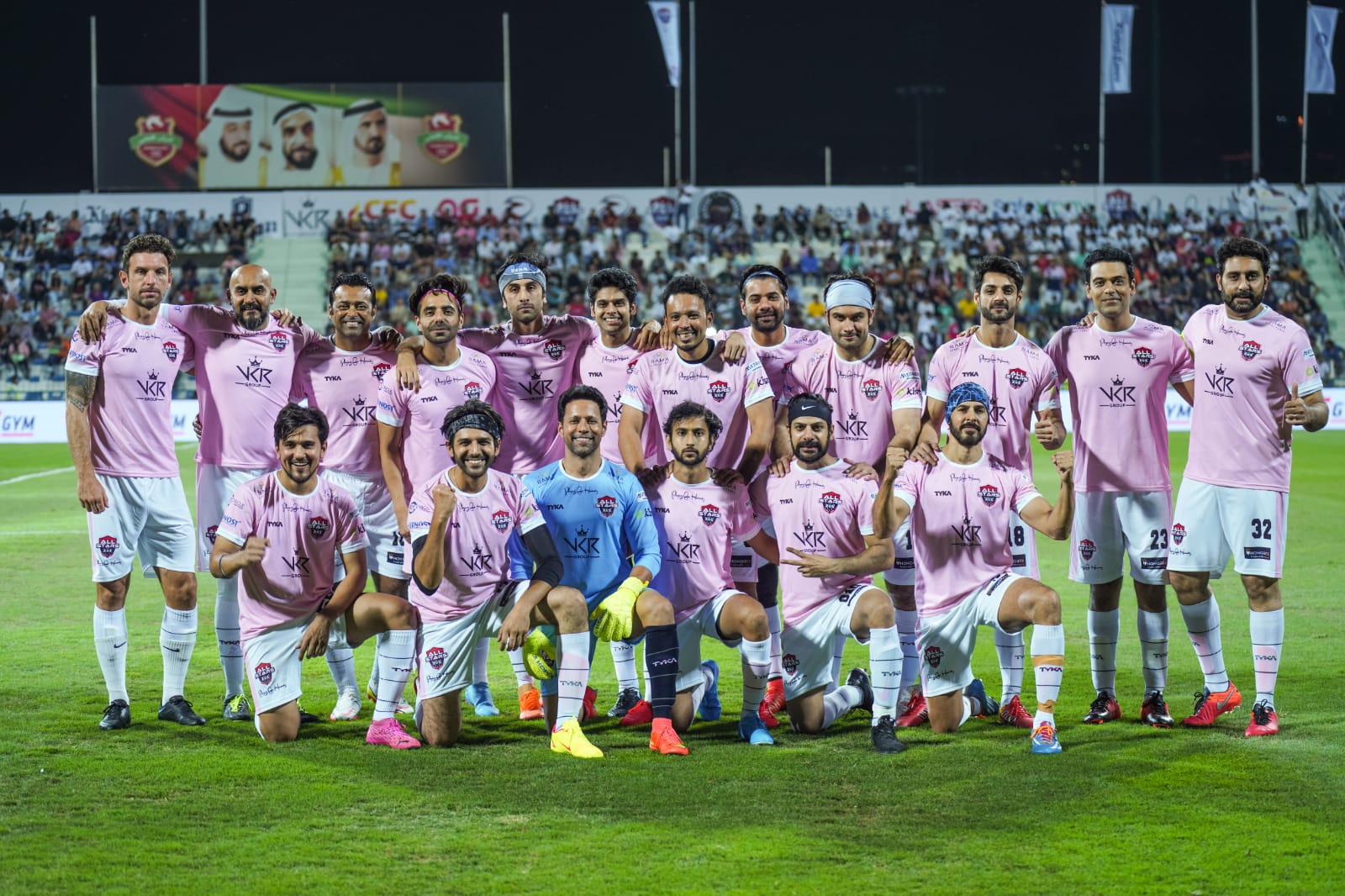 All Stars Football Club (ASFC), led by captain Abhishek Bachchan, will play against the team Emirates United filled with UAE sporting talents