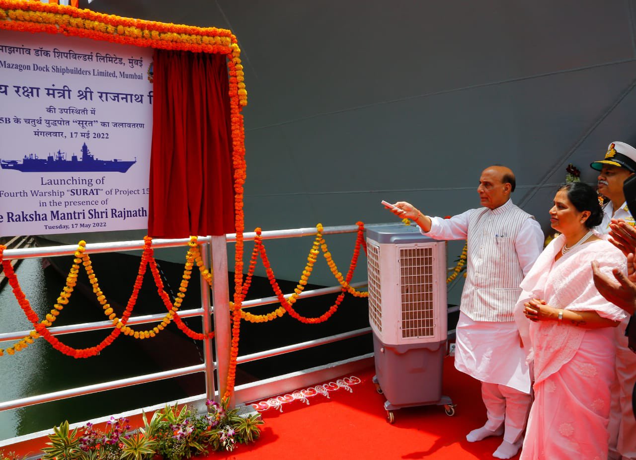 Rajnath Singh, in his address, described the warships as an embodiment of the government’s unwavering commitment to enhance the country’s maritime capability