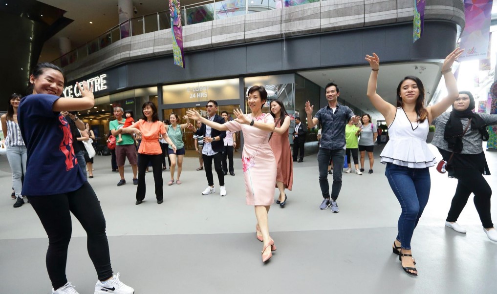 Ms Grace Fu, Minister for Culture, Community and Youth, at the launch of Our SG Arts Plan at Our Tampines Hub.