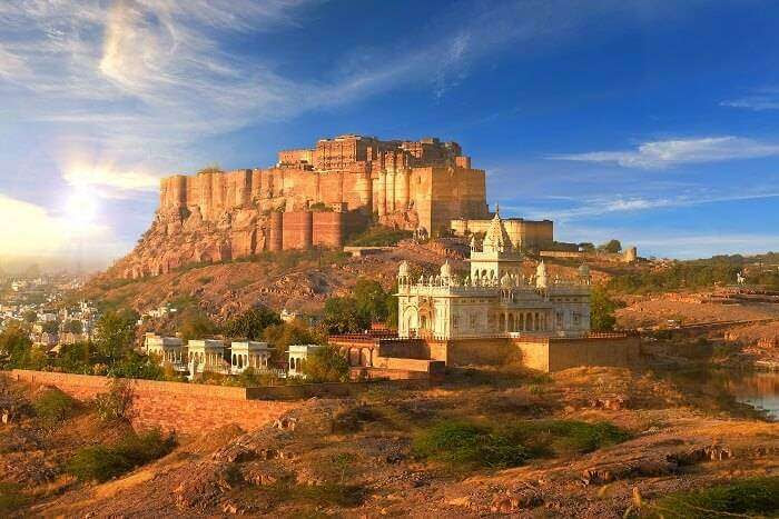 Mehrangarh Fort in Jodhpur. Rajasthan