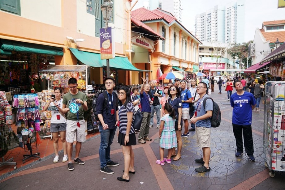 Little India heritage trail in Singapore. 