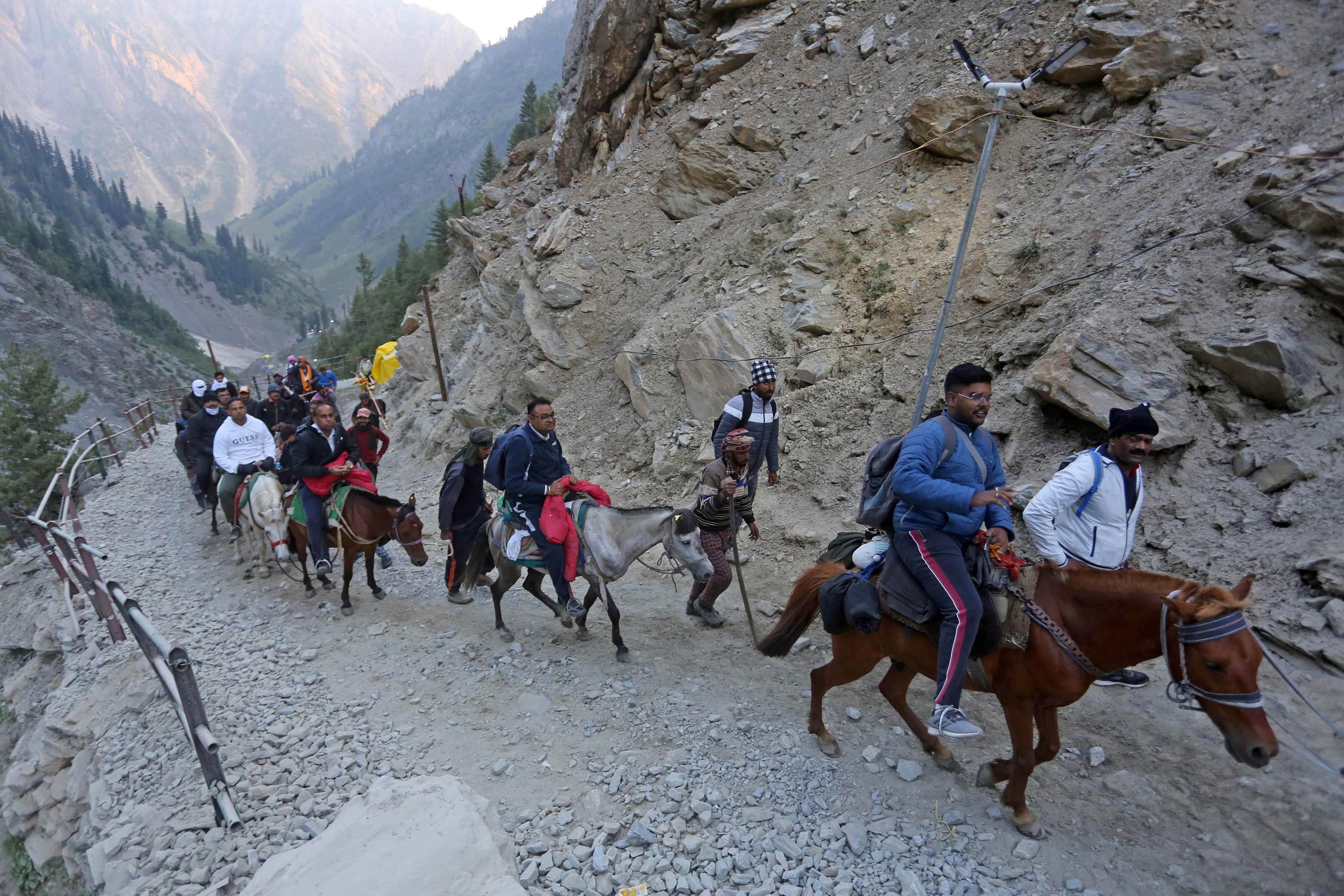 Amarnath Yatra 2022 starts from Pahalgam, Kashmir.