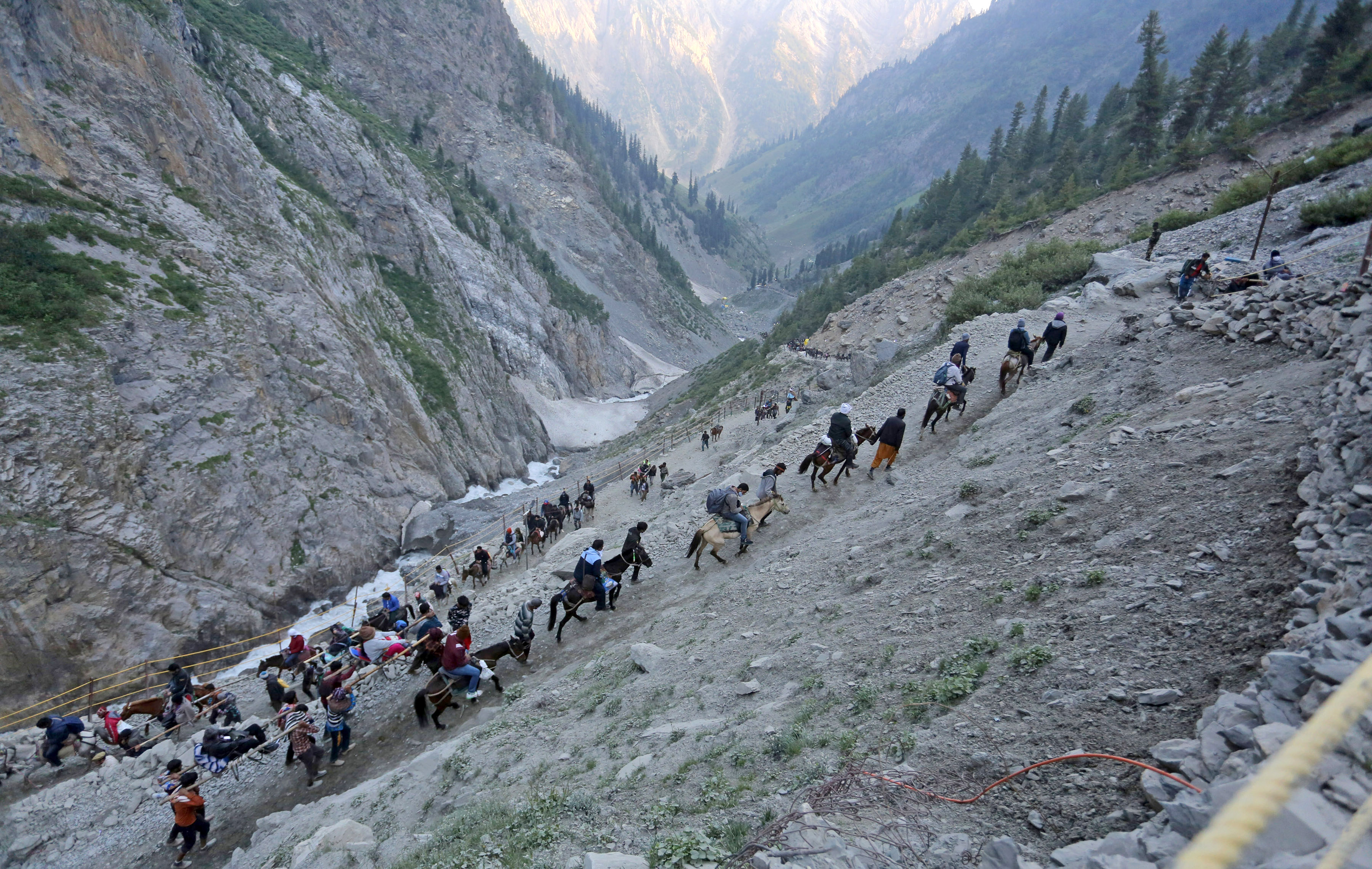 Amarnath Yatra 2022 starts from Pahalgam, Kashmir.