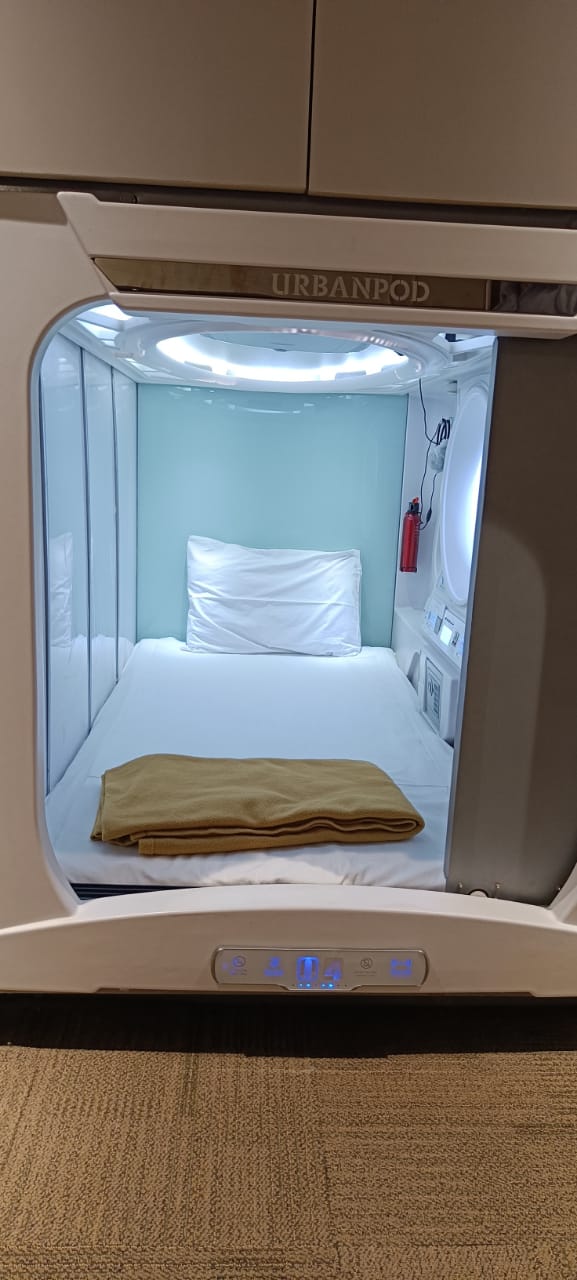 The pod at Mumbai CSMT has been developed by Central Railway as part of their non-fare revenue model