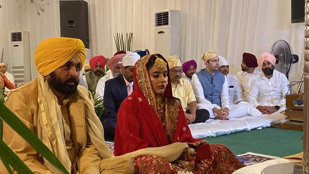 Punjab Chief Minister Bhagwant Mann is getting married to Gurpreet Kaur, a doctor, at his residence in Chandigarh.