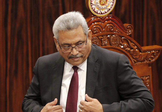 Rajapaksa submitted his resignation late yesterday after arriving in Singapore from the Maldives, where he initially escaped after demonstrators overran his palace at the weekend.