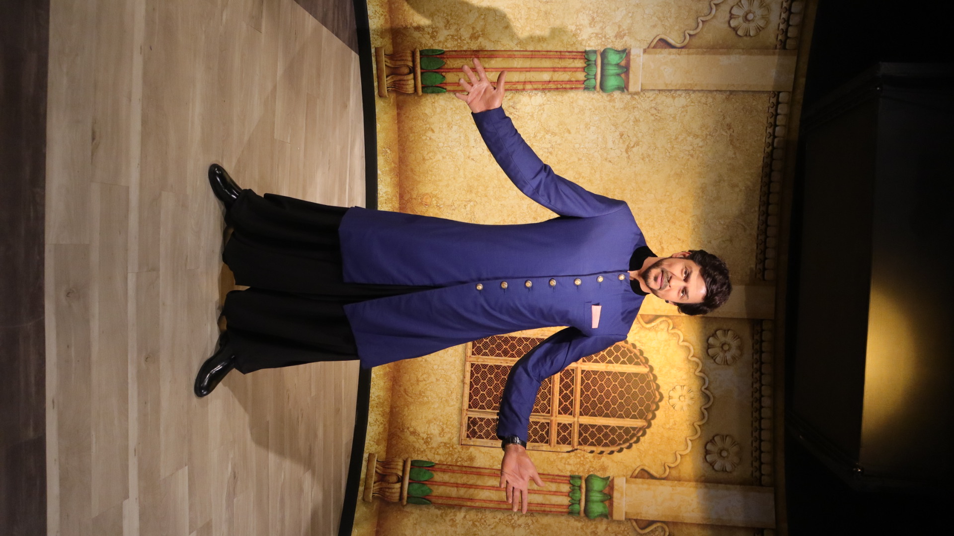 Bollywood King Khan's wax figure that was unveiled at Madame Tussauds Wax Museum, at a DLF mall of India in Noida.