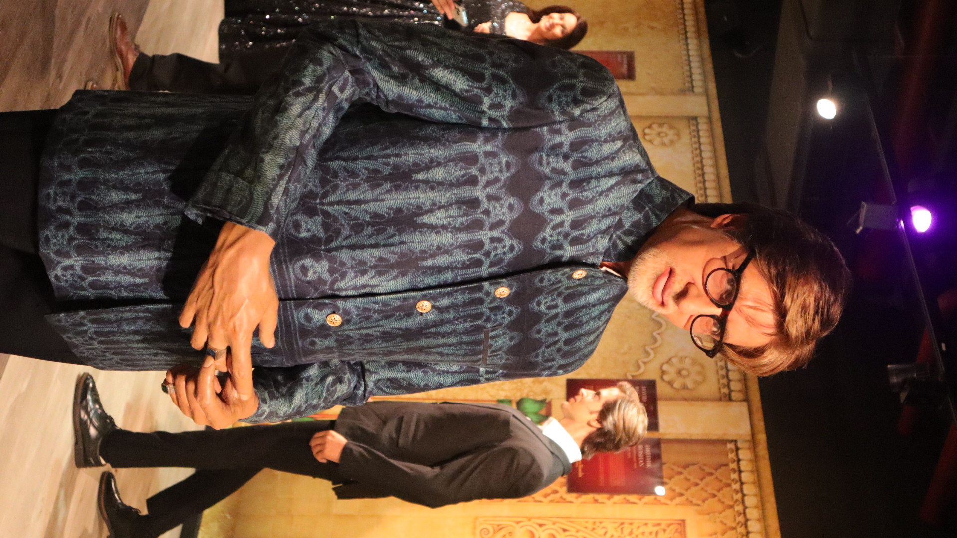 Bollywood legend Amitabh Bachchan's wax figure that was unveiled at Madame Tussauds Wax Museum, at a DLF mall of India in Noida.