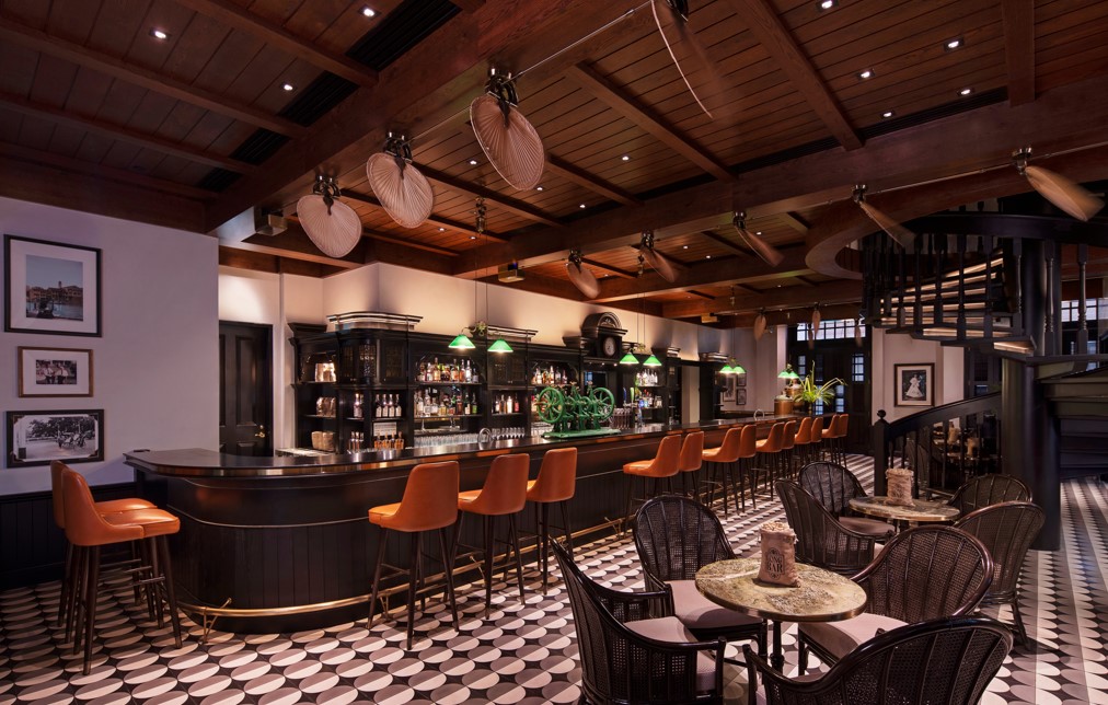 Long Bar at Raffles Hotel Singapore.