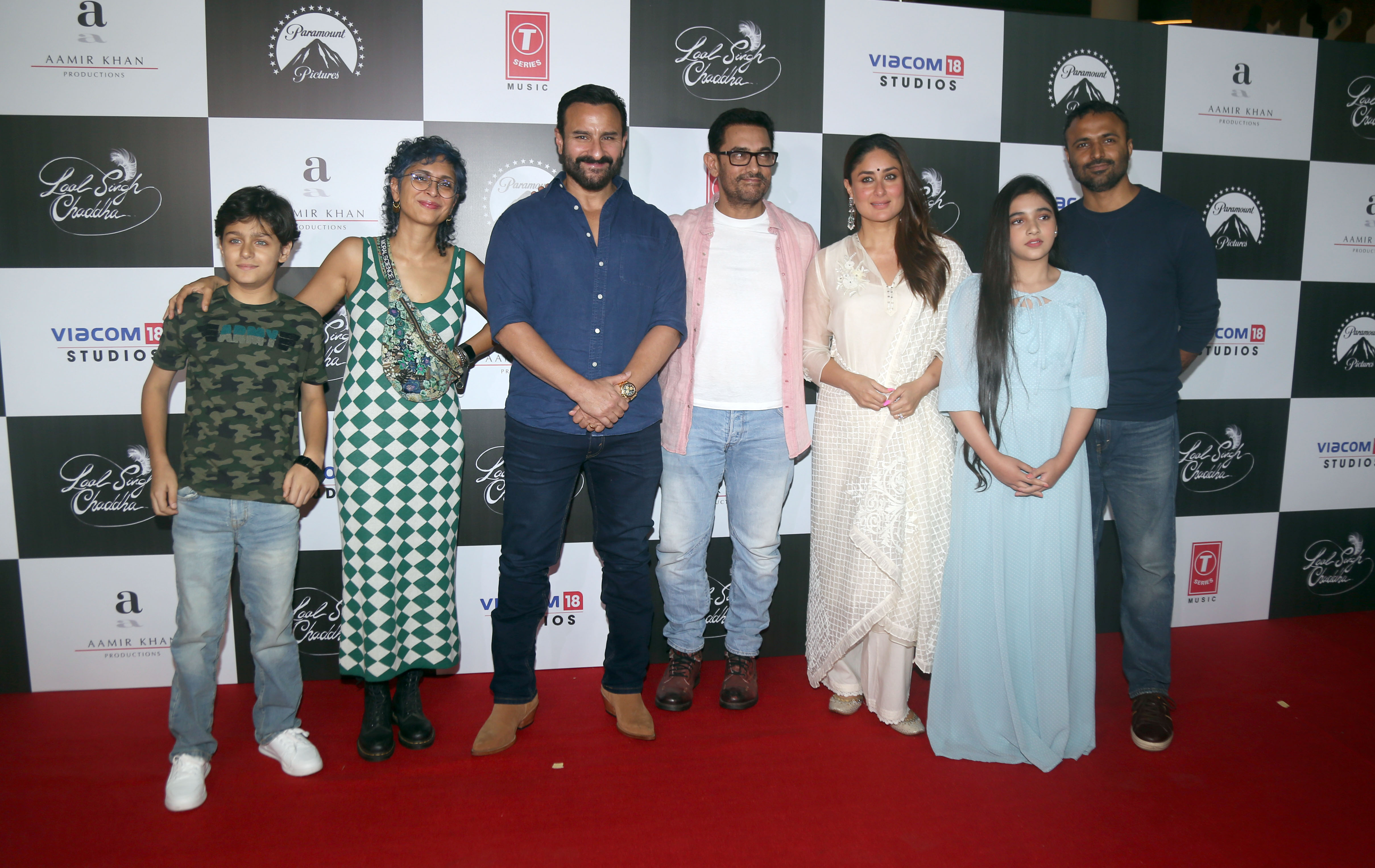 Laal Singh Chaddha screening was attended by stars of the film Aamir Khan and Kareena Kapoor Khan and
