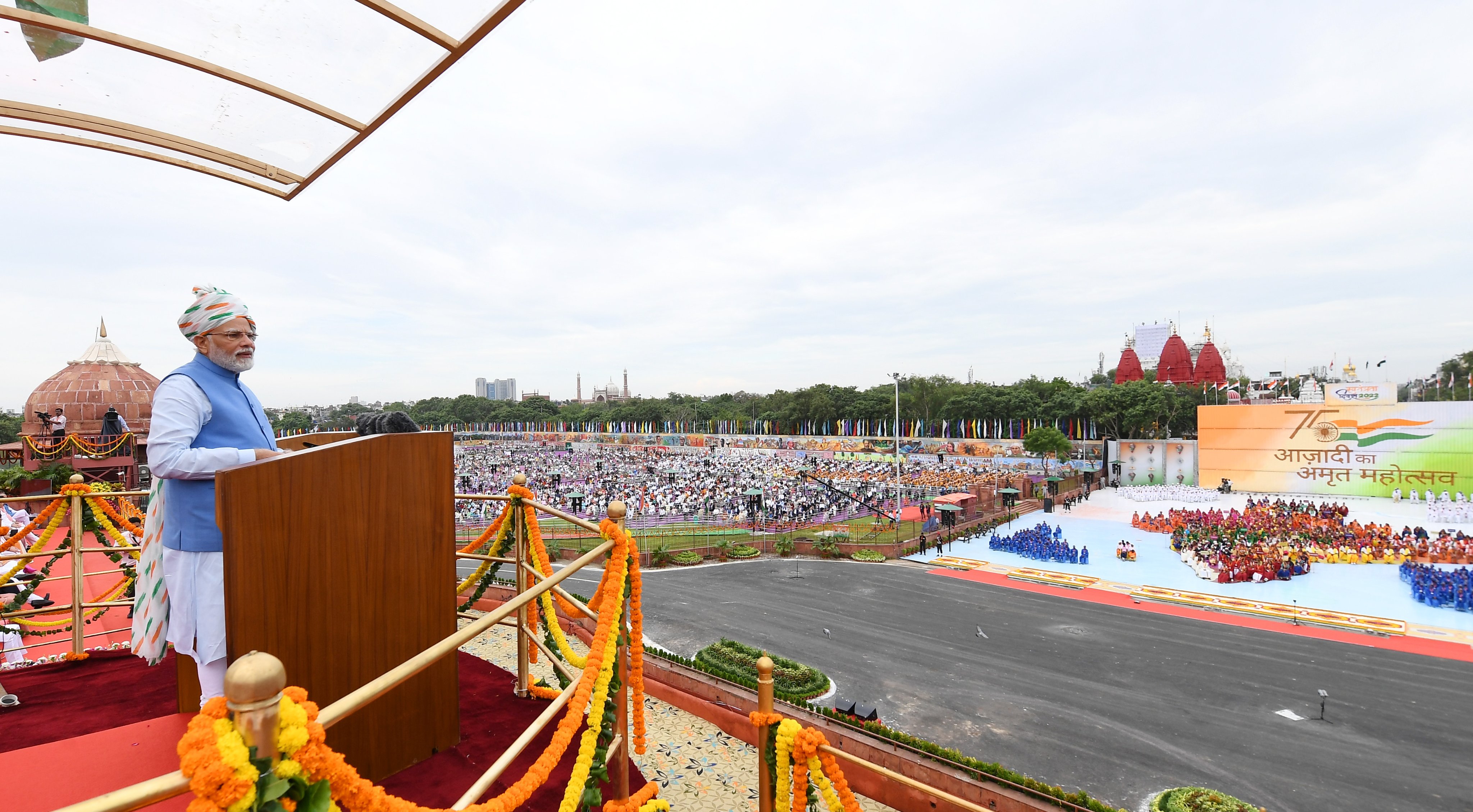 At the historic Red Fort in Central Delhi, Prime Minister Modi in his Independence Day address to the nation stated that it is a historic day for India as it takes a new path, new pledge with renewed strength.