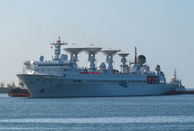 The Chinese spy ship Yuan Wang 5