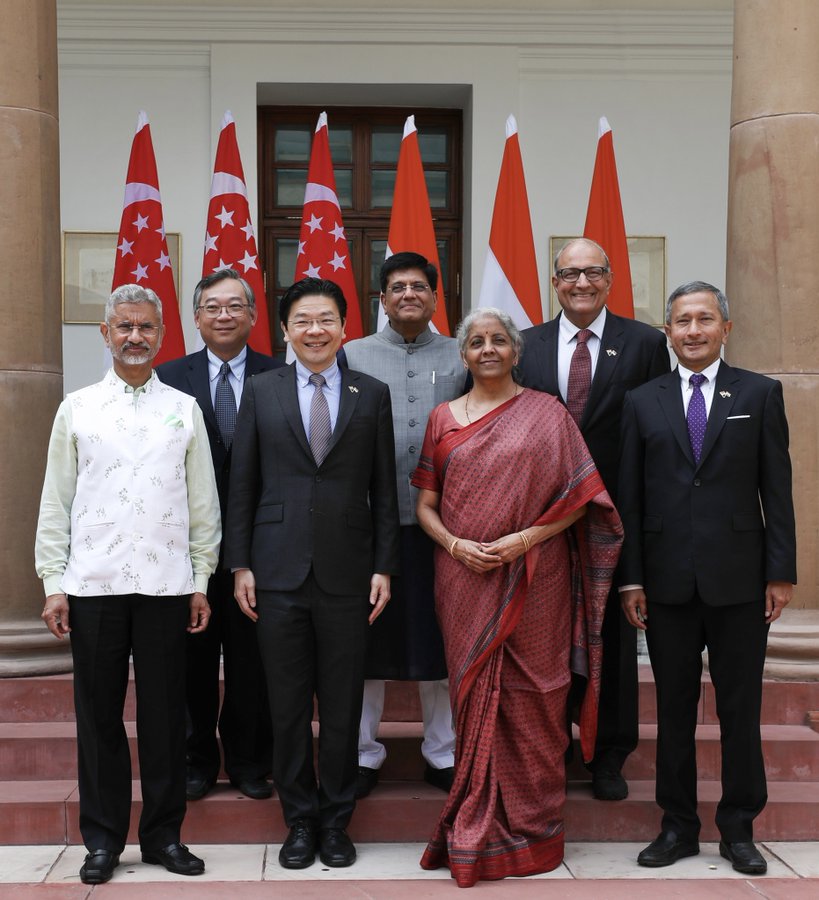 A delegation that includes Singapore’s foreign minister Vivian Balakrishnan, trade and industry minister Gan Kim Yong and minister-in-charge of trade relations S Iswaran accompanied Wong for his five-day visit to India. 