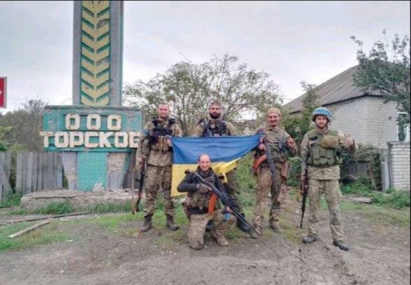 Ukrainian Forces in Tors'ke Donetsk Oblast @Blue_Sauron.jpg