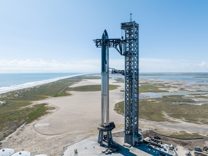 The December mission will test the entire system for the first time, involving the company's 230-foot (70-metre) Super Heavy booster to lift the 160-foot (50-metre) Starship spacecraft into orbit.