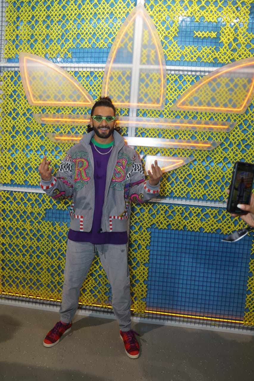 Ranveer Singh opens the new Adidas store in Select CityWalk Mall. Photo courtesy: Pallav Palliwal