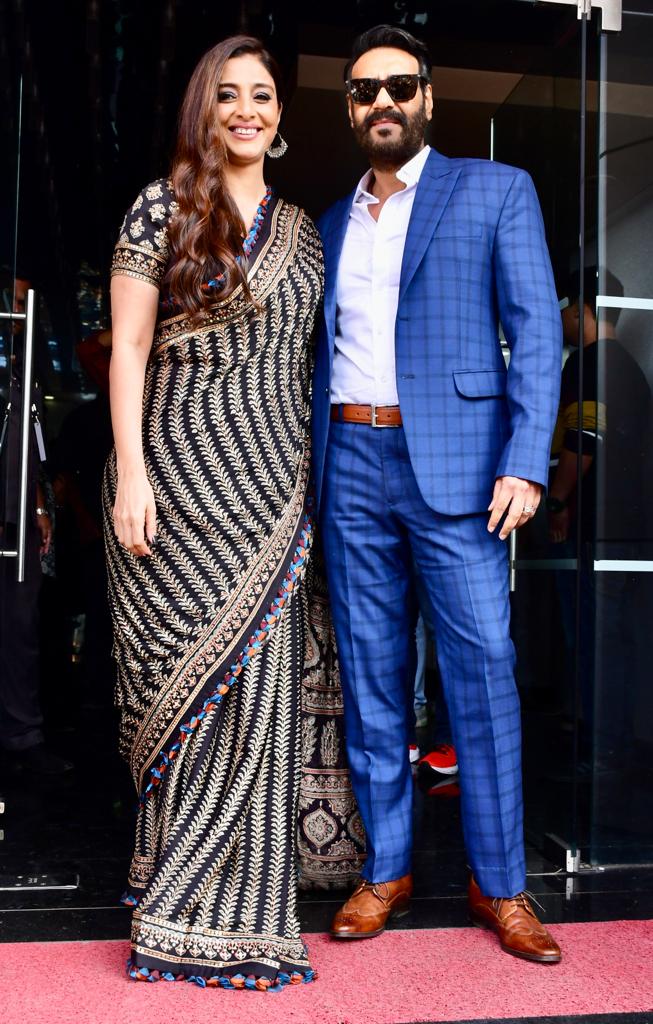 Tabu and Ajay Devgn seen promoting their upcoming movie 'Drishyam 2' in the dance reality show Jhalak Dikhhla Jaa