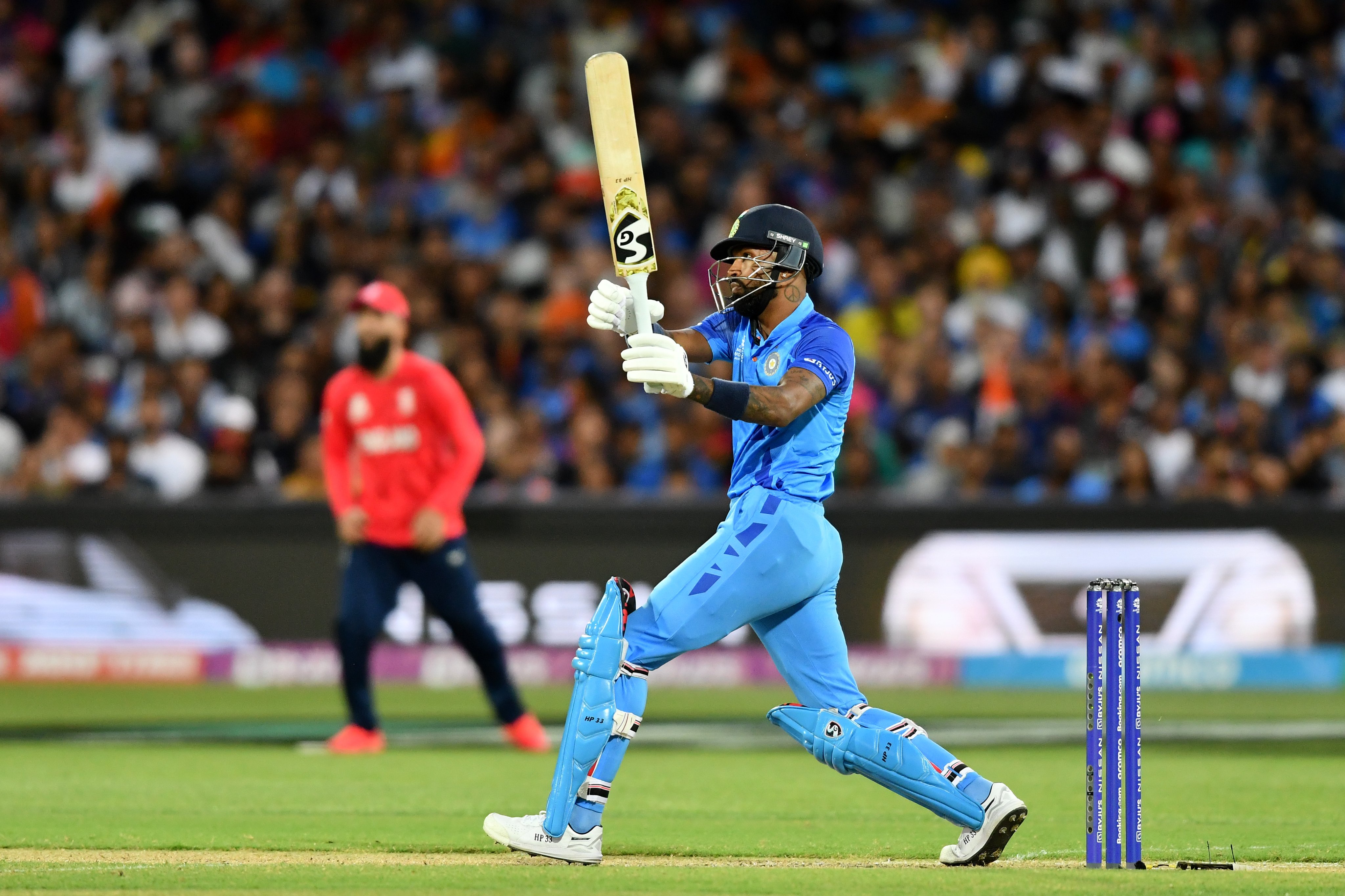 Fifties from Virat Kohli and Hardik Pandya helped India recover from a wobbly start and post 168/5 against England in the second T20 World Cup semi-final.