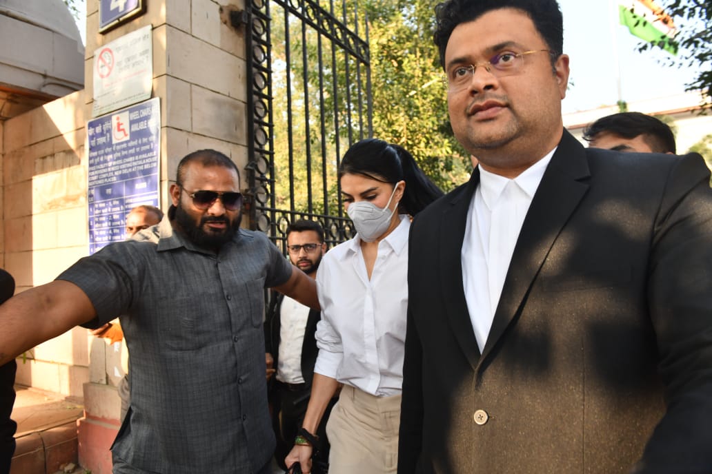 Jacqueline Fernandez attends bail plea hearing at Patiala House Court in money laundering case