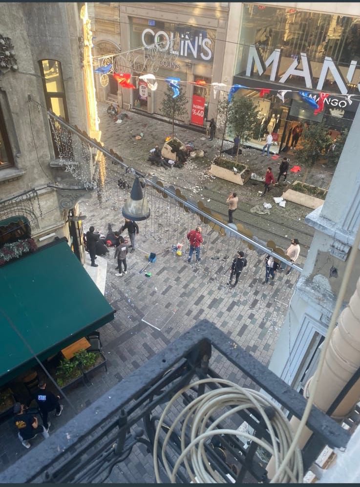 The explosion occurred shortly after 4:00 pm (1300 GMT) in the famous Istiklal shopping street which is popular with locals and tourists.