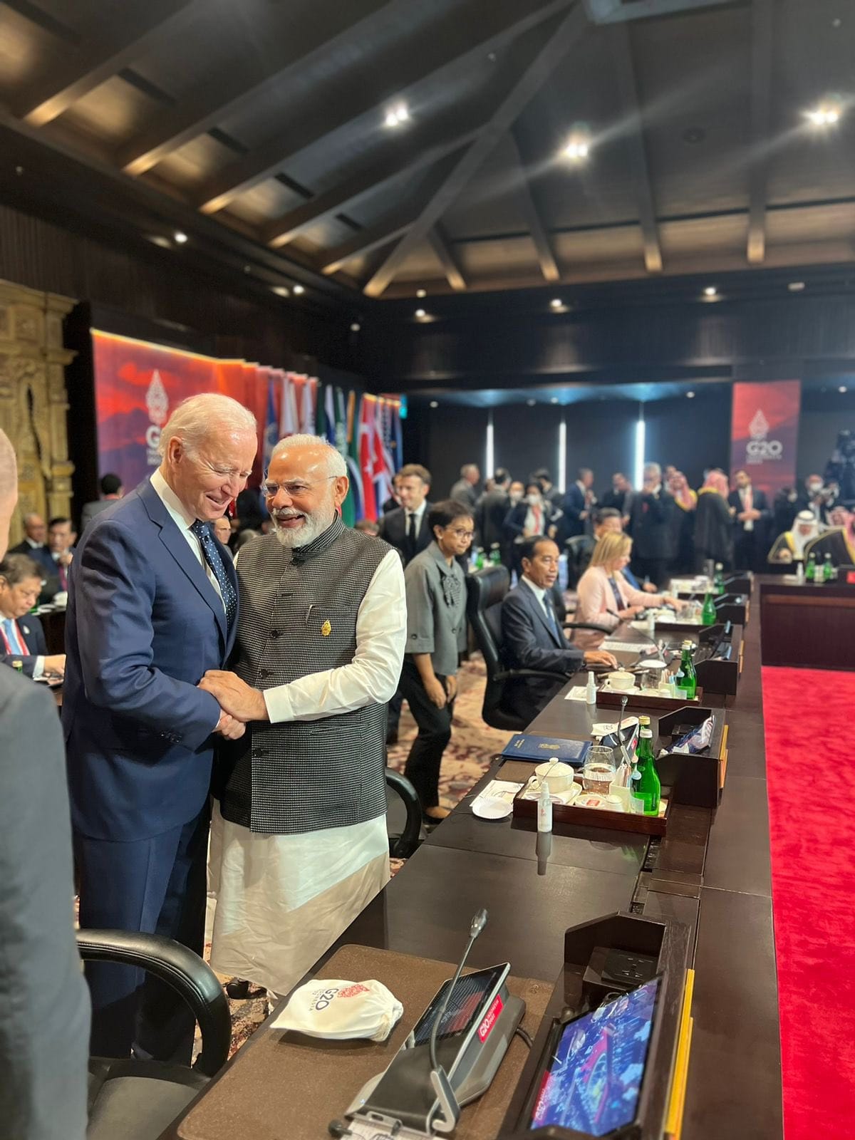 Modi also interacted with