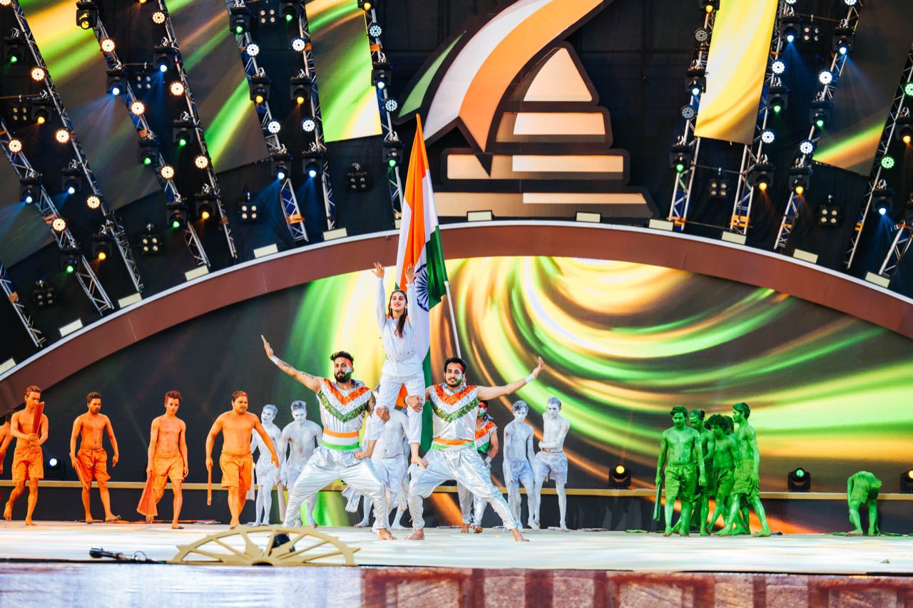 The hour-long opening ceremony was preceded and succeeded by colourful cultural programmes that mesmerised the packed audience.