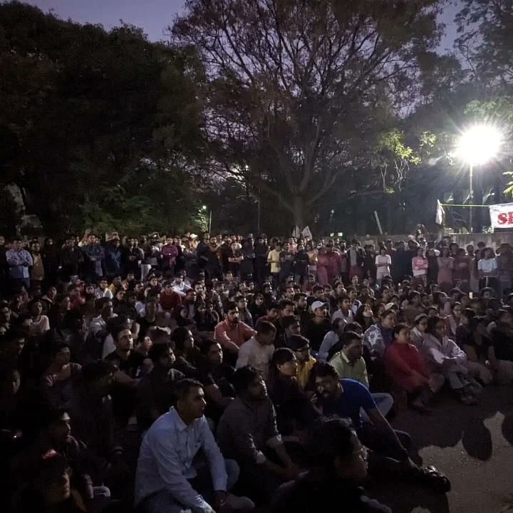 Glimpses from the succesful screening of the documentary 'India: The Modi Question' organized by SFI HCU
