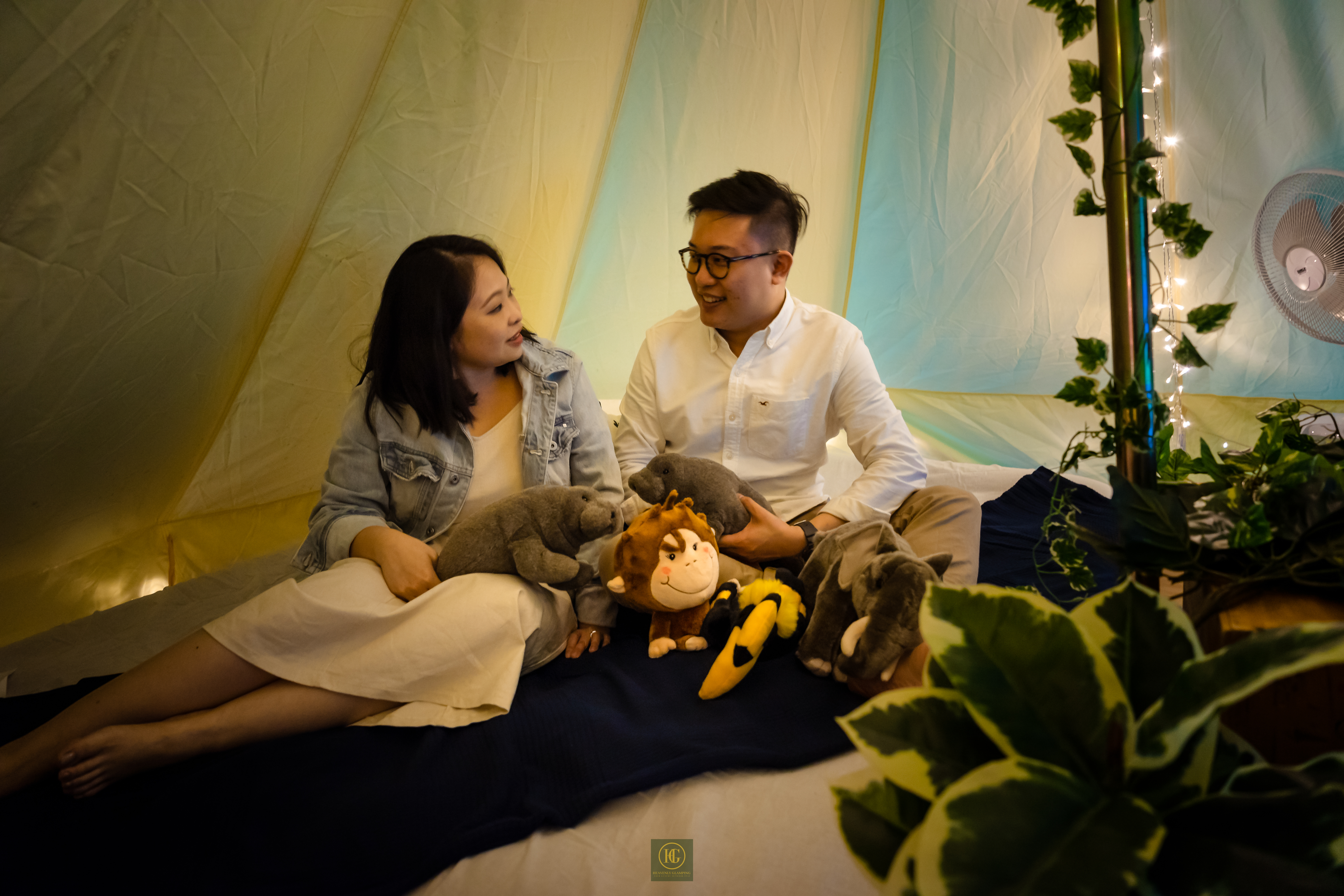 River Wonders Glamping- Inside tent.