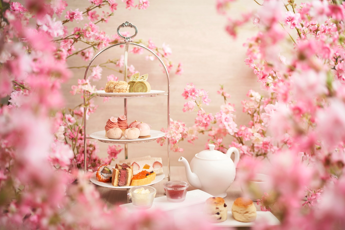 Bask in the radiant beauty of Japan’s beloved cherry blossom season with exquisite Japanese savouries and sweet treats.