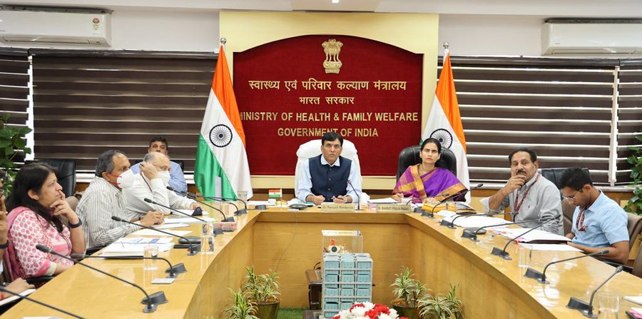 Mandaviya had conducted a review meeting  last week where he asked state health ministers to stay alert and check the preparedness of health facilities.